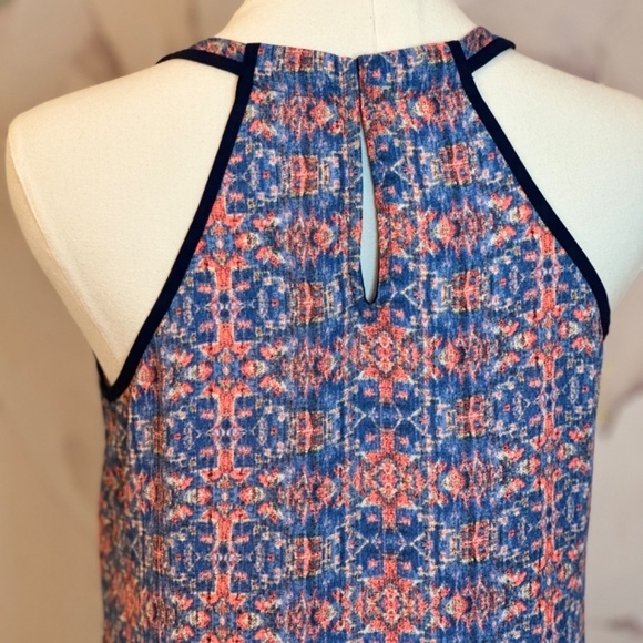 Skies Are Blue Women's Halter Top in Blue and Orange Size Small - Picture 9 of 11